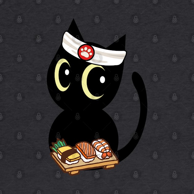 Sushi Chef Black Cat by Pet Station